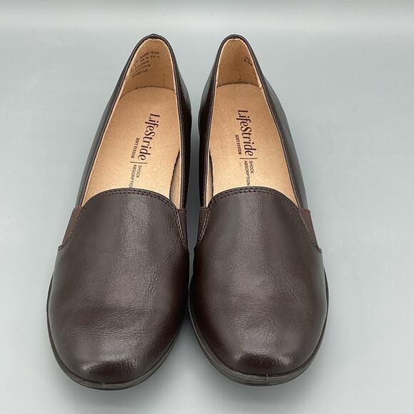 NEW Lifestride Women’s Isabelle Slip on Loafers Brown Size 6.5M - Picture 3 of 10